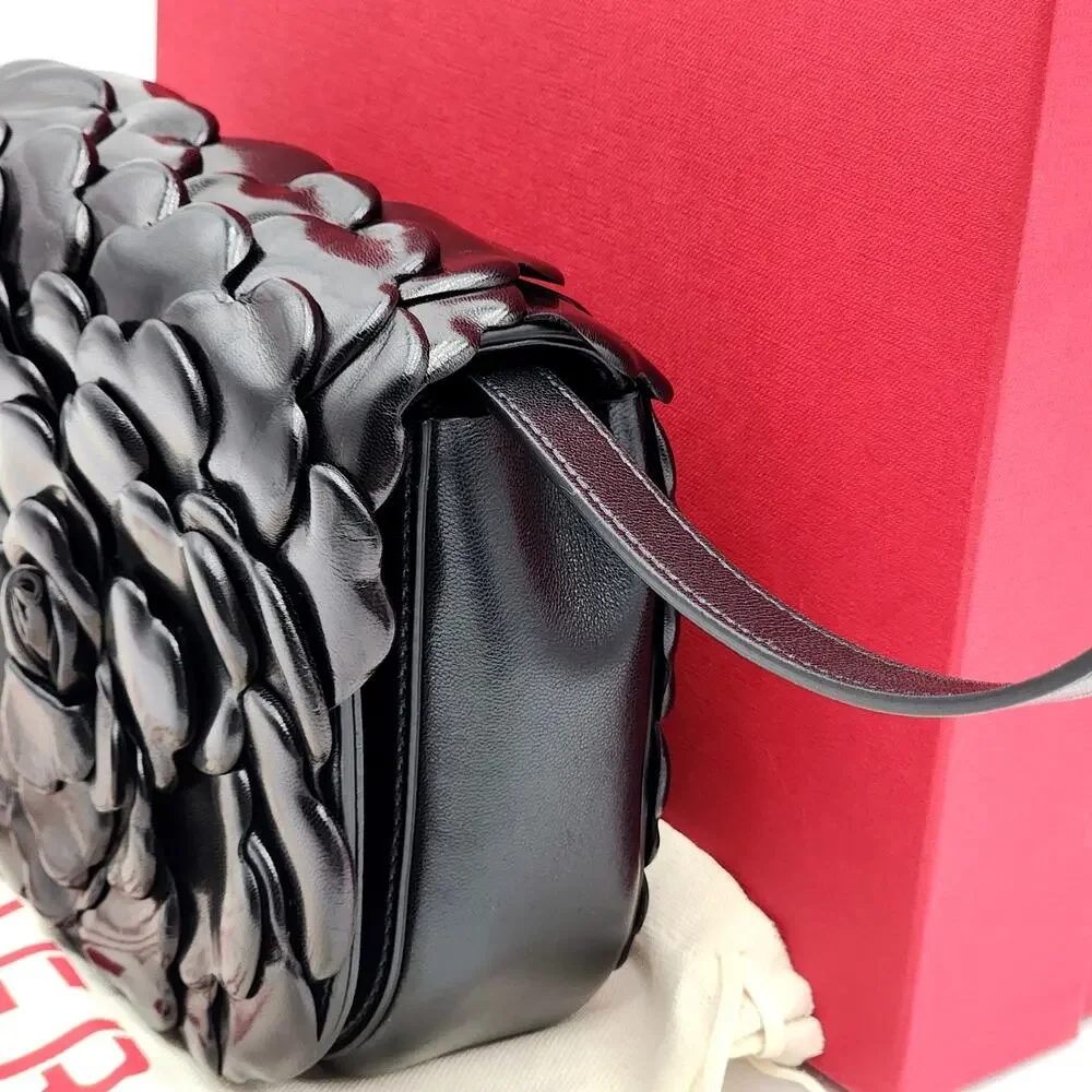 VALENTINO GARAVANI ATELIER BAG 03 ROSE EDITION BLACK NWT - Picture 10 of 16